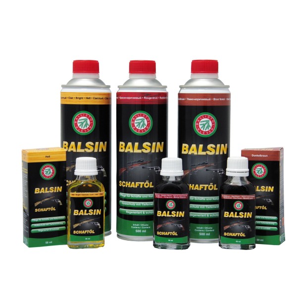 Gun Stock Oil Ballistol Balsin 500 ml.  Red Brown
